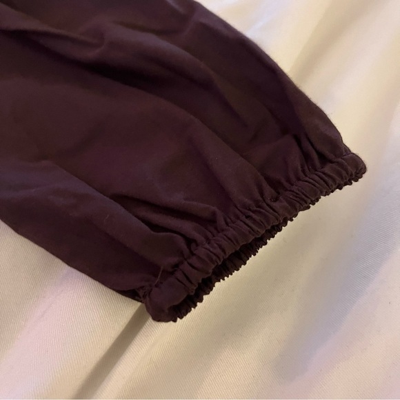 Cupio long sleeve, high neck embroidered chocolate plum shirt. Size XS With tag - Picture 3 of 9